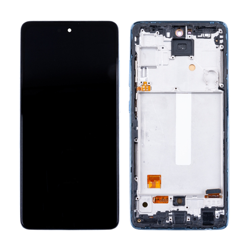 Дисплей для Samsung Galaxy A52/A52 5G (A525F/A526B/A528B) с тачскрином и рамкой Синий - Oled FS