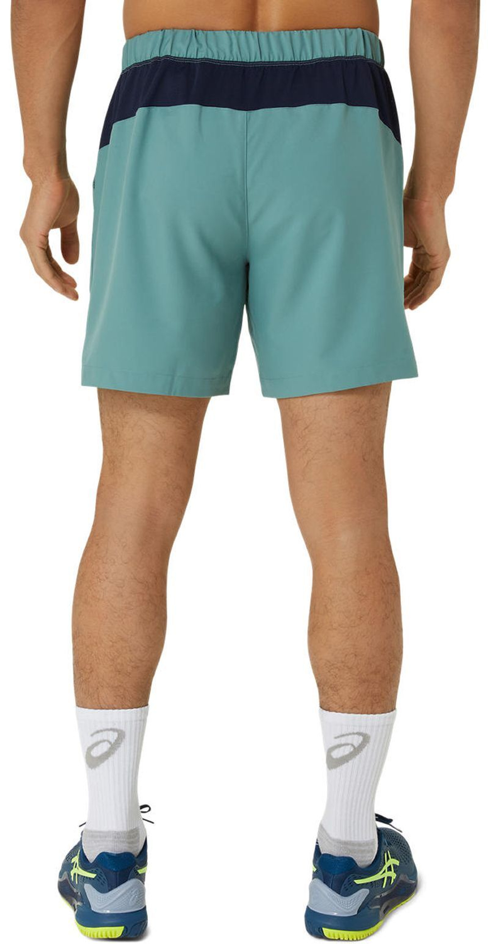 Мужские теннисные шорты Asics Court 7in - зеленый