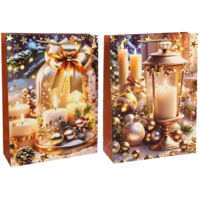 Пакет подарочный «Волшебный очаг» 31*42*12 см, микс