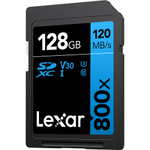 Карта памяти Lexar Professional 800x SDXC 128 ГБ UHS-I 800x W/R 120/45 C10 V30 U3