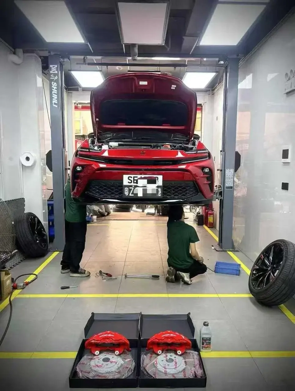 Усиленная тормозная система для Toyota Crown 2023+ Тойота тормоза колодки тормозной диск суппорт