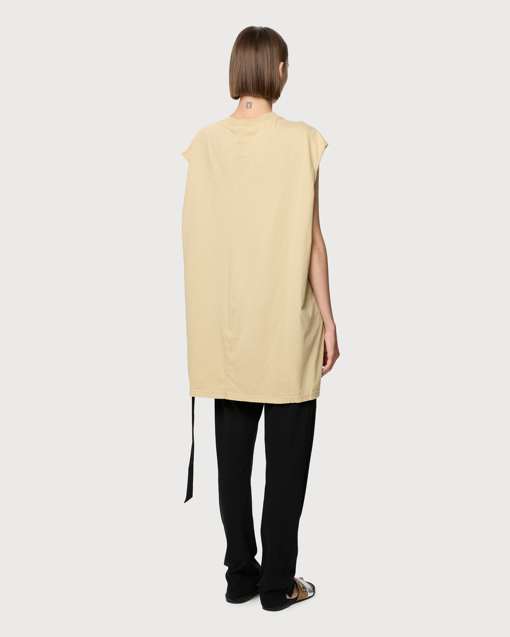 RICK OWENS DRKSHDW ТОП БЕЖЕВЫЙ ЖЕНСКИЙ HOLLYWOOD TARP