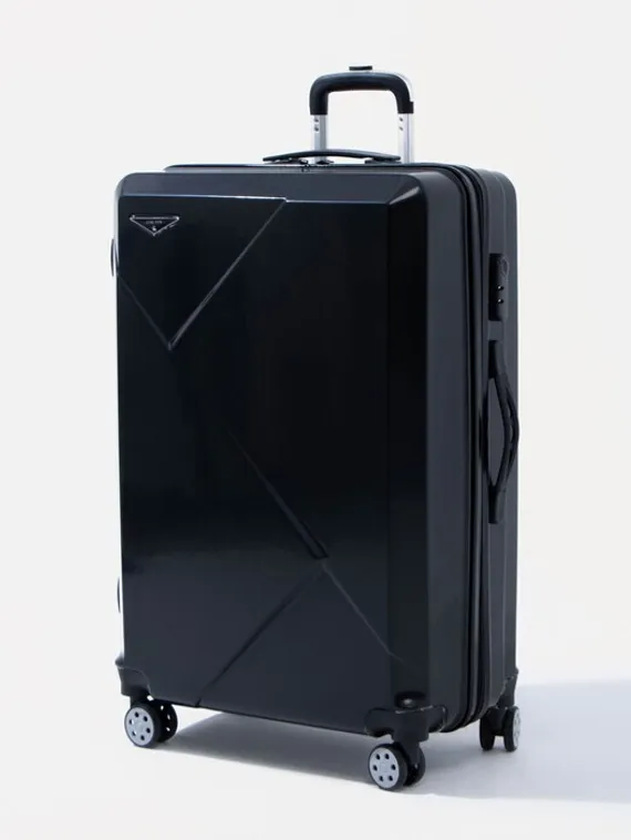 Чемодан большой 28", кодовый замок, цвет чёрный