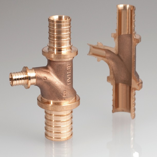 Тройник REHAU с повышенным сопротивлением на проходе 32-16-25 RX+, бронза