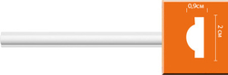 Молдинг гладкий Decomaster 97202F гибкий 20х9х2400мм