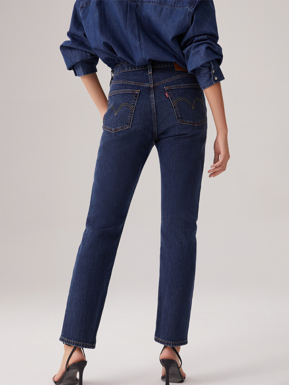 Классические женские прямые джинсы Levi's 501 Straight 12501-0554