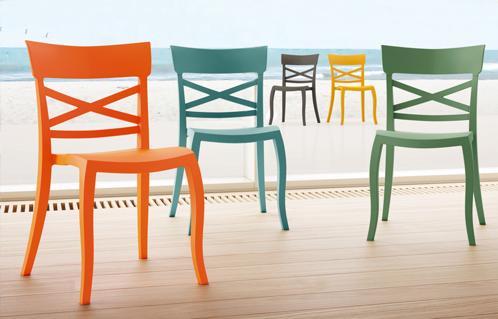 Стул пластиковый Papatya XSera-S, желтый