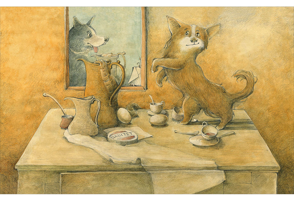 Коржик и Корица одни дома