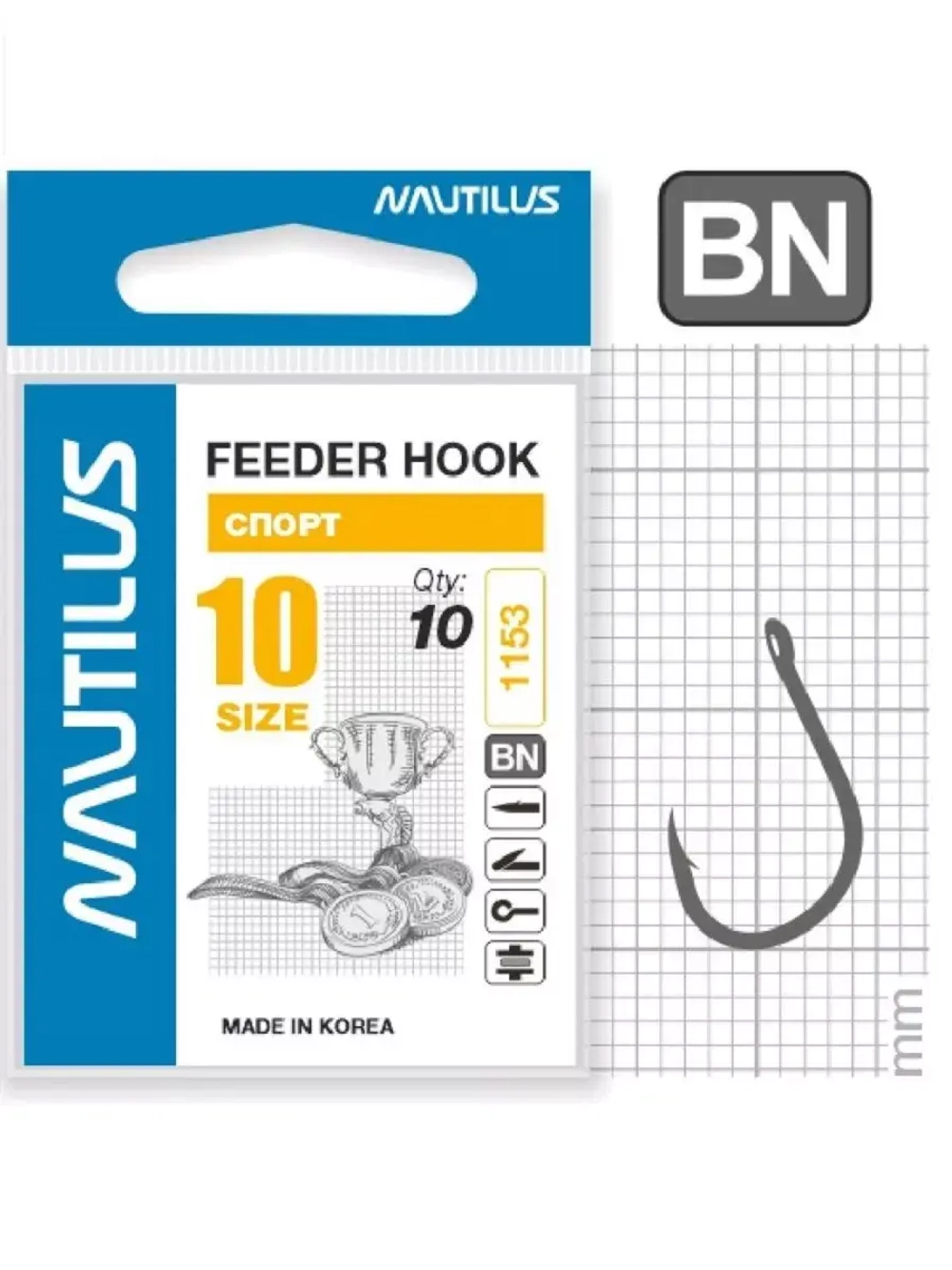 Крючок Feeder Спорт PF-1153BN