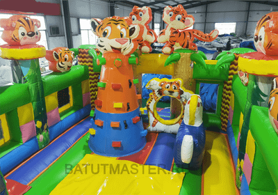 Коммерческий батут "Тигриная страна 2", 8*4*5 м, PR-11890