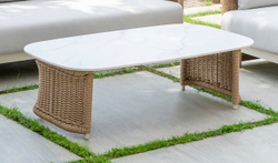 "Аликанте" лаунж-зона из искусственного ротанга, цвет соломенный