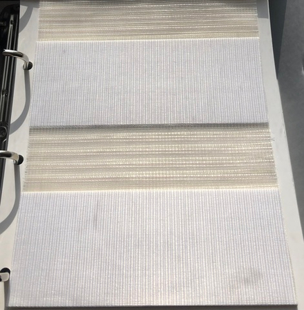 Рулонная штора День-Ночь Стандарт, ткань Zebra Sidney DN-4017-07 белый