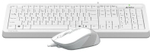 Клавиатура A4Tech Fstyler F1010 белый + мышь