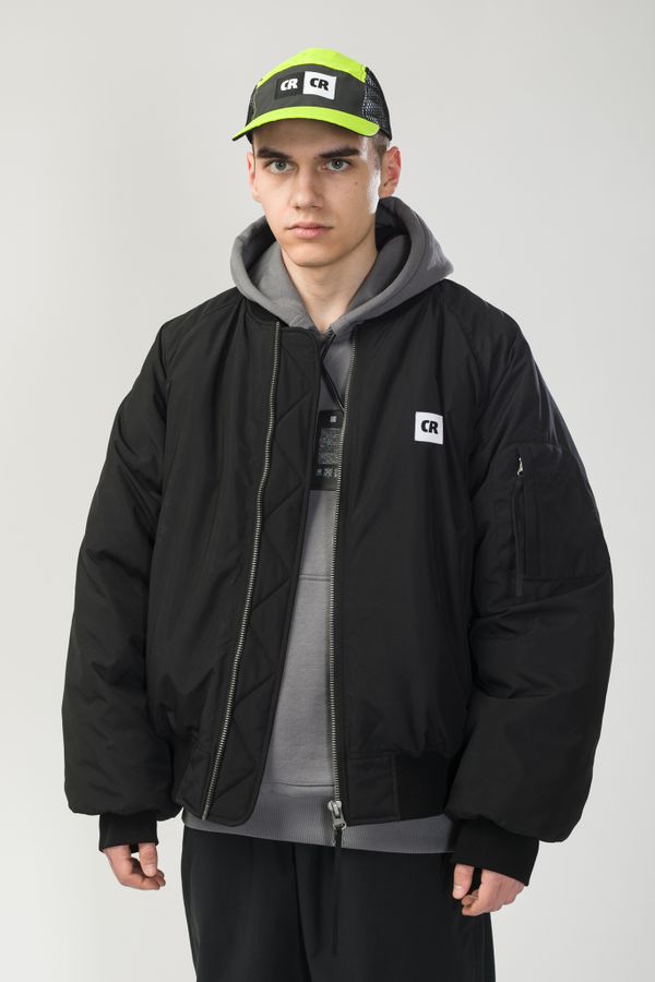 Бомбер Зимний Bomber Wide Черная - фото 5