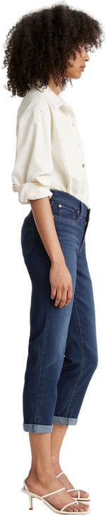 Джинсы Levis Levi's Original MID RISE BOYFRIEND DARK INDIGO - WORN IN синий