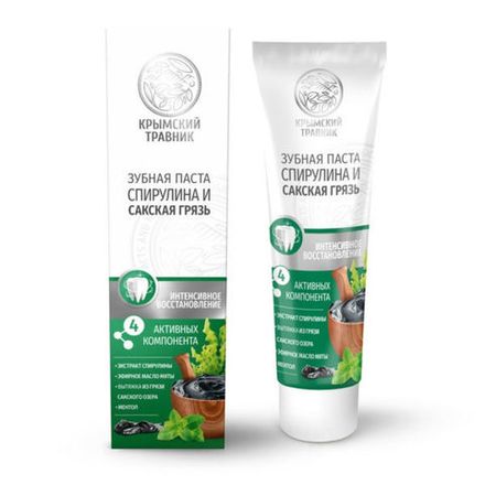 Зубная паста "Спирулина и сакская грязь" — интенсивное восстановление дёсен