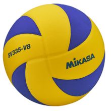 Мяч для вол. на снегу MIKASA SV335-V8, р.5, FIVB Appr, синт.пена ТПЕ, клееный, бут.кам, жел-син