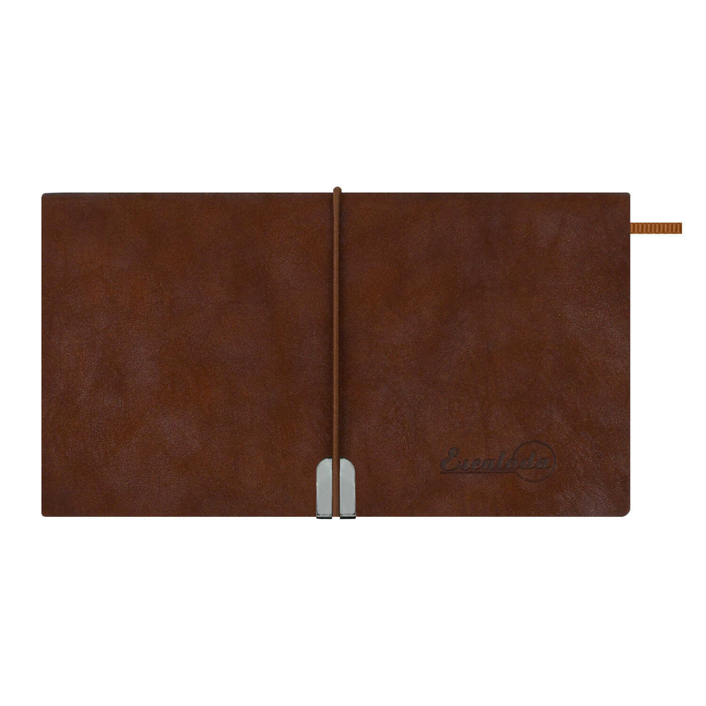 Еженедельник датированный 2026 ESCALADA, 175х95 мм, 64 л., арт. 70393/ 40 ТИВОЛИ ГЛОСС КОРИЧНЕВЫЙ (кожзам: мягкий переплёт, материал обложки: искусственная кожа "Тиволи глосс"; декор: блинтовое тиснение; способ крепления блока: ниткошвейный; вн. блок