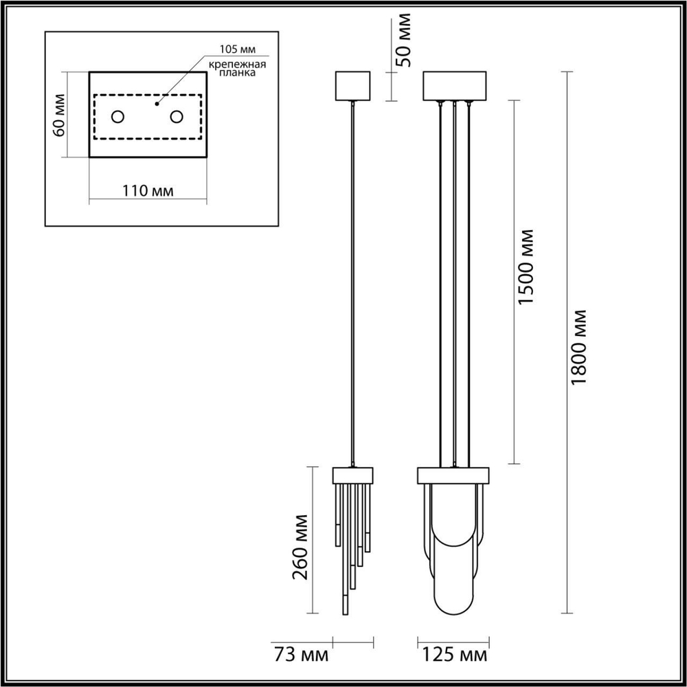 Подвесной светодиодный светильник Odeon Light FOROS 5437/12L