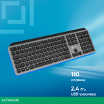 Клавиатура Oklick K859W серый/черный (2002136)
