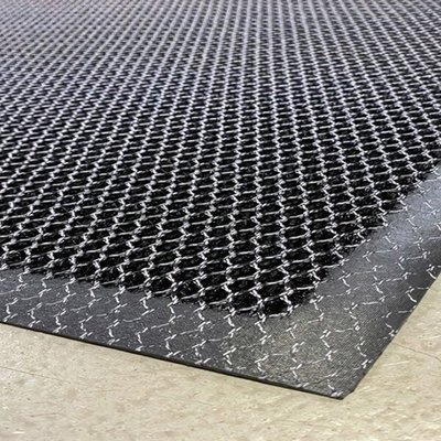 Коврик придверный КОЛЬЧУГА 60х90см. black+gray