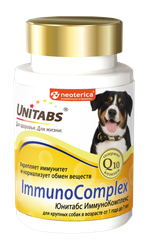 UNITABS ImmunoComplex Витаминно-минеральный комплекс для крупных собак для иммунитета (100 таблеток)