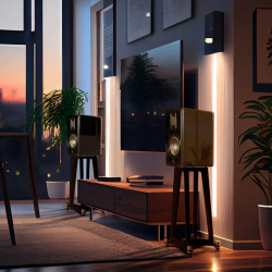 Полочная акустика Quad Revela 1 Walnut Black