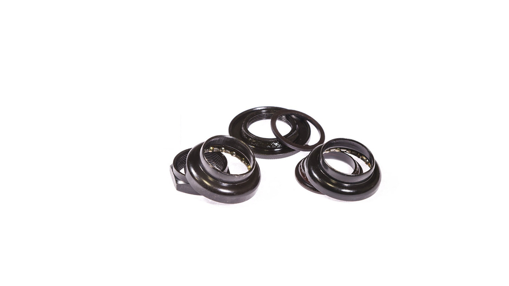 Рулевая колонка SF-HP01, 1", резьбовая, EC 30/25,4-24T  EC 30/27, подшип. 5/32"x16- 2шт, высота 32-34мм, черн.