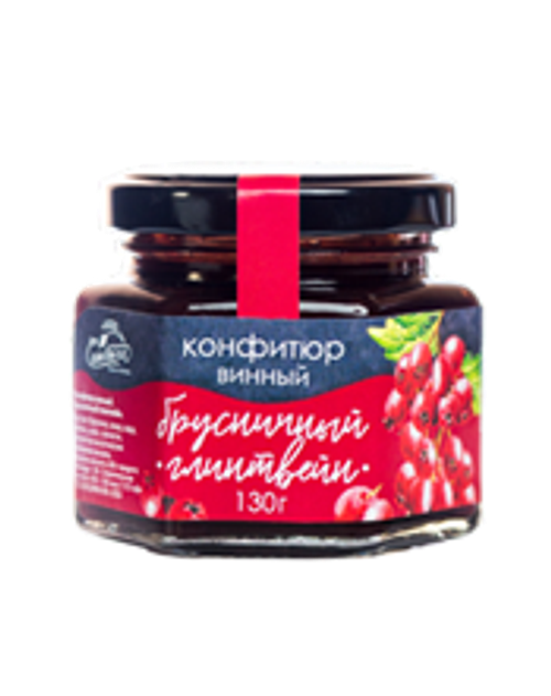Конфитюр винный Брусничный глинтвейн 130 гр