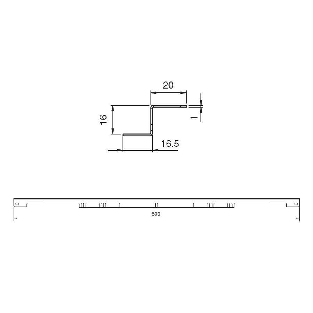 Комплект защитных накладок для корпуса под духовой шкаф ДСП16 мм, отделка белая
