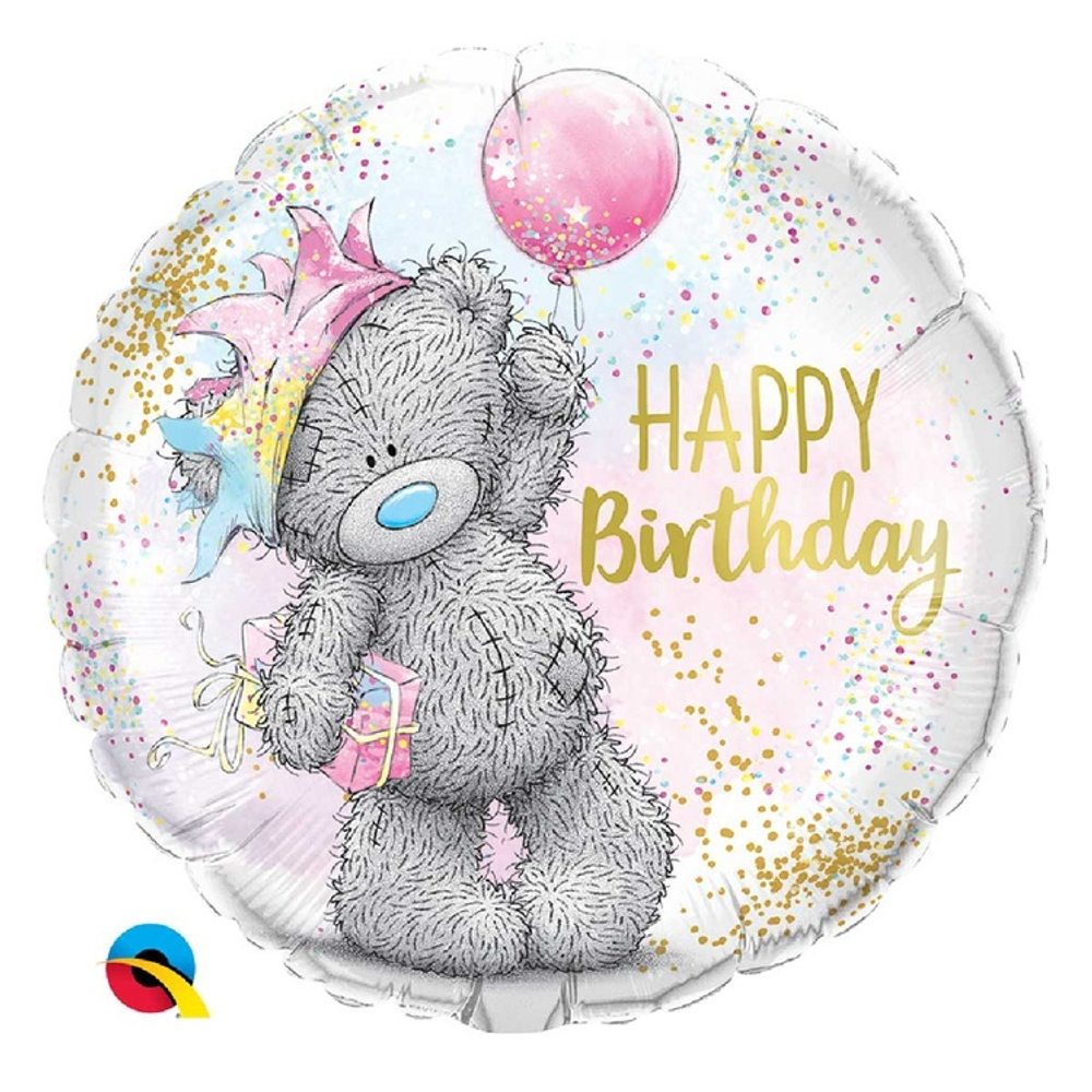 Фольгированная фигура, круг, Me To You HB Мишка Тедди Шарик,18"/46СМ