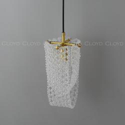 Подвесной светильник Cloyd WITTE P1 / Ø10 см - латунь (арт.11536)