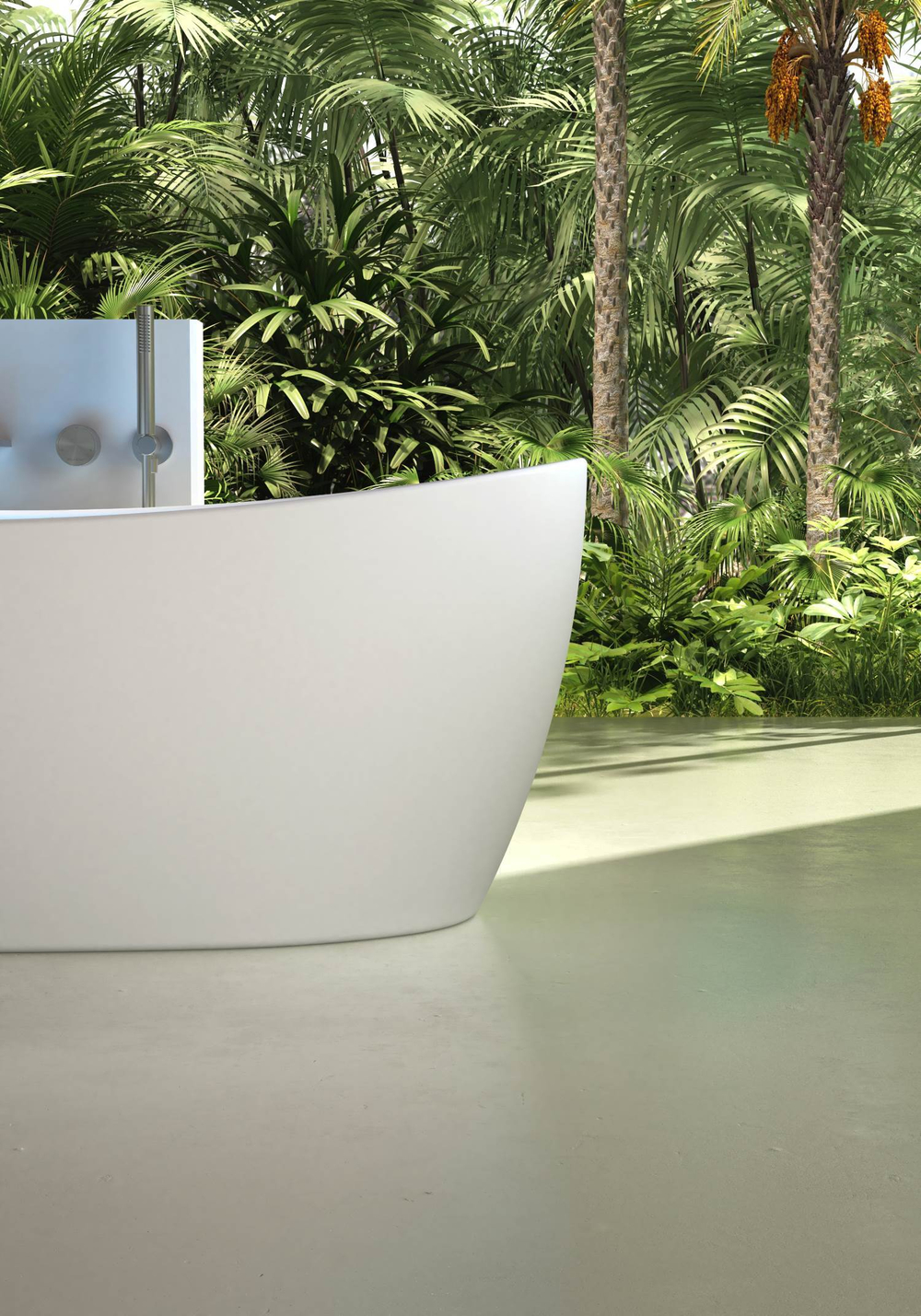 Ванна Solid Surface Vincea VBT-6S03MW, 1700*800*630, белый мат., слив-перелив в комплекте