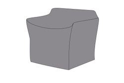 Защитный чехол на кресло Касабланка 88×82×70, цвет серый