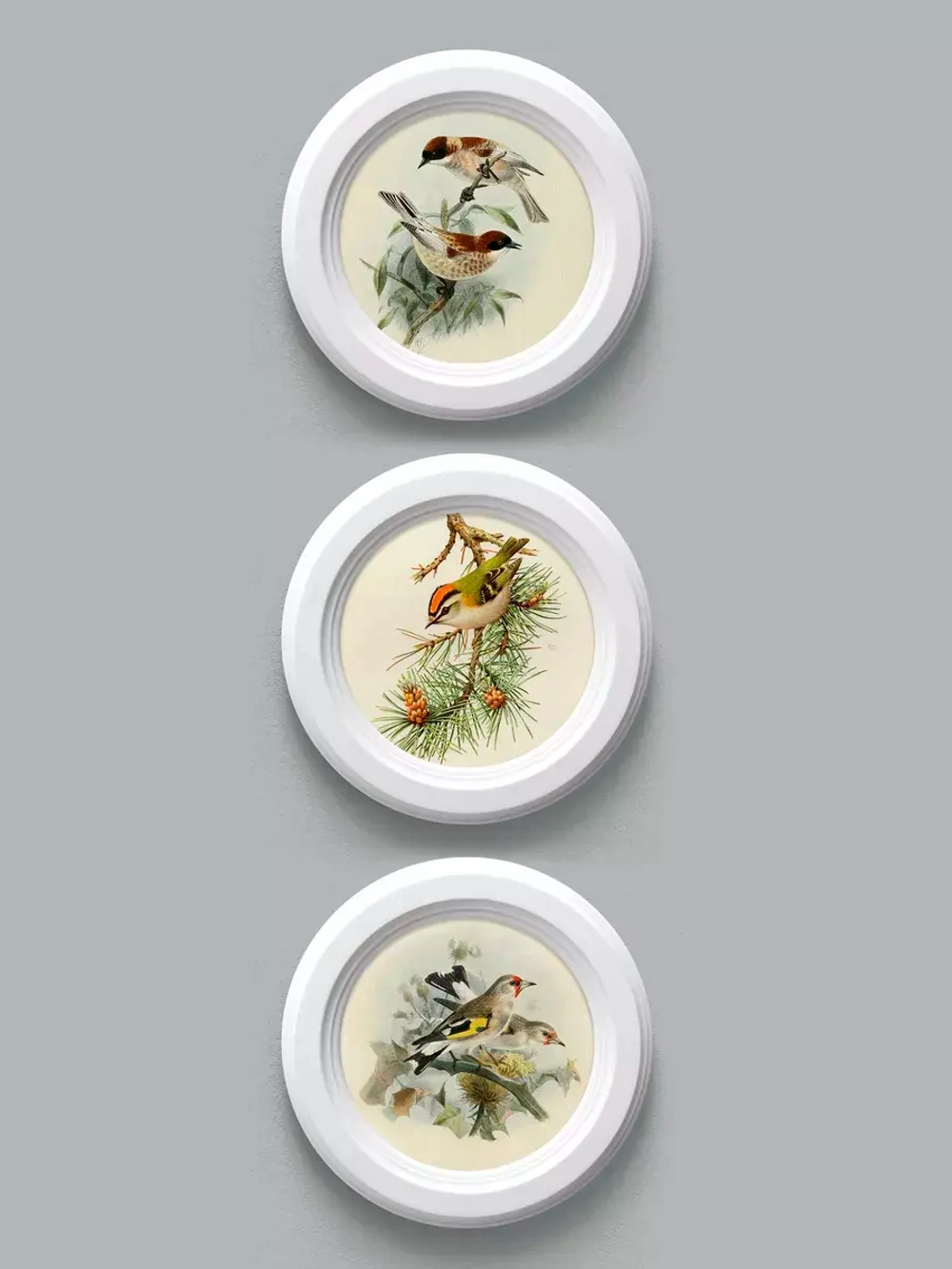 Картины на стену интерьерная на холсте 3 шт 17.5 см