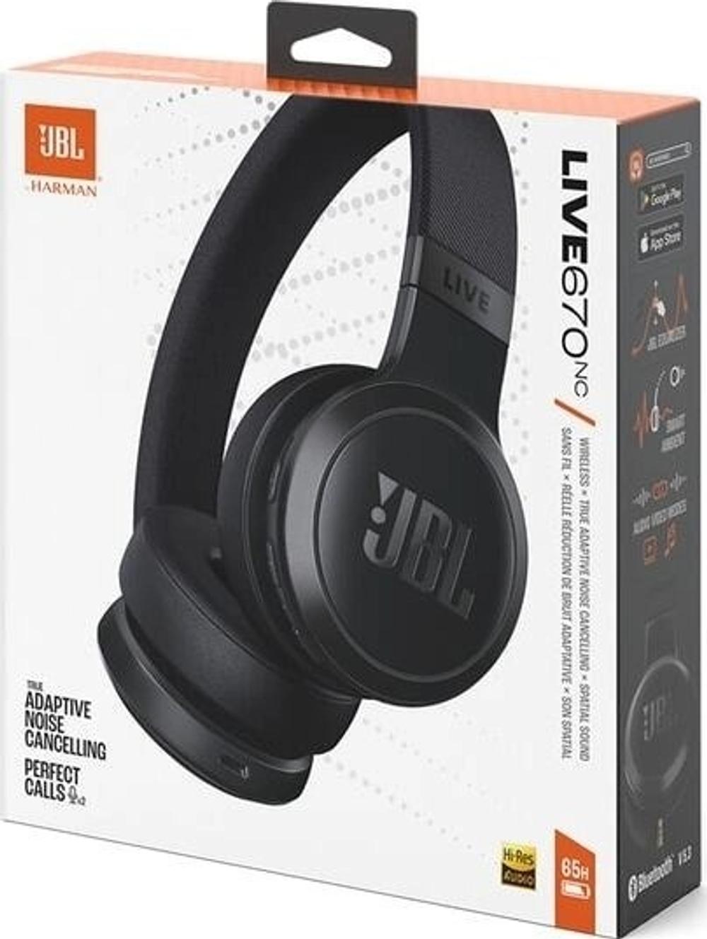 Беспроводные наушники JBL Live 670NC, черный