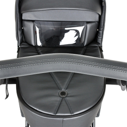 Детская коляска Roan Bass Next Кожа 2 в 1 RN083/1 Graphite Pearl