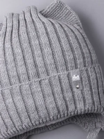 Шапка для девочки с ушками осенняя