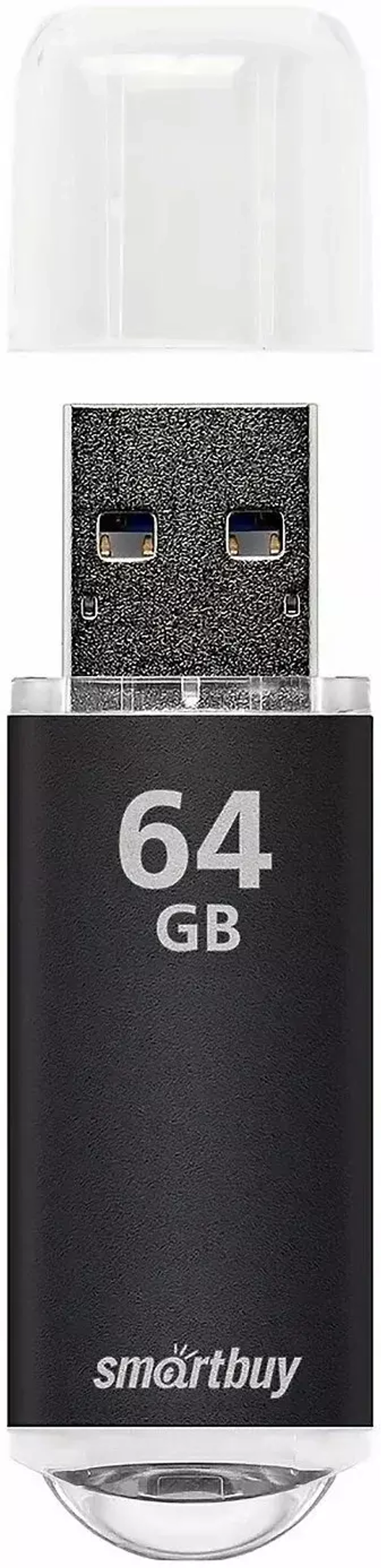 Флешка 64-GB USB-3.0 SmartBuy V-Cut чёрный