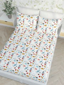 Простынь на резинке Сказка "Alien" 90х200 см,бязь