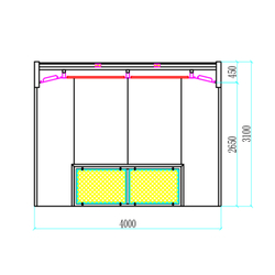 WDK-510 Пост подготовки с двумя полосами решёток для монтажа на приямок