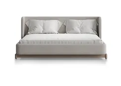 Кровать Basic спальное место 160*200 см (молочный, рогожка)