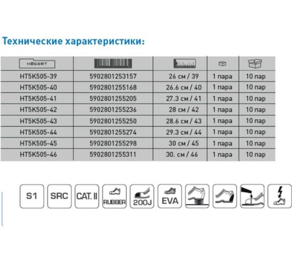 Полуботинки рабочие BARTEN Högert, арт. HT5K505
