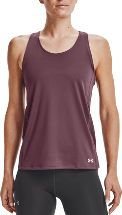 Женский топ теннисный Under Armour Women's UA FlyBy Tank - ash plum/reflective