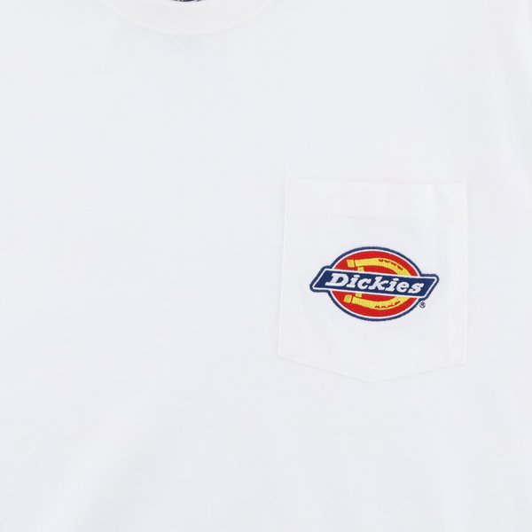 Футболка Dickies Chest Logo Pocket T-Shirt (white) артикул:WS33PWH - купить в магазине Дайс