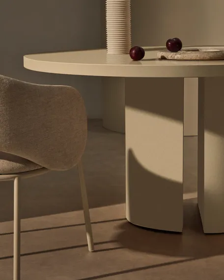 Стол Nealy Ø150 см, лакированный МДФ цвета экрю