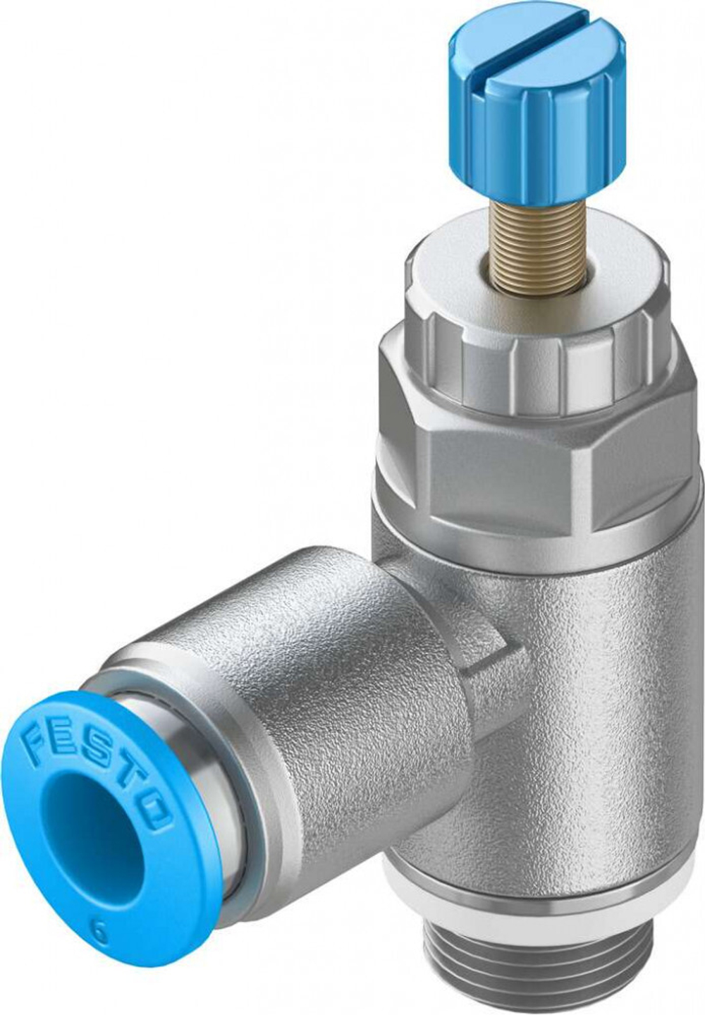 Дроссель с обратным клапаном Festo GRLA-1/8-QS-6-RS-D