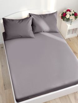 Постельное белье Сказка "Люкс/Люкс" 1,5-сп Наволочка 50х70 см 1 шт Простынь на резинке 90х200 см Пододеяльник 145х215 см, перкаль