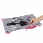 Мешок для обуви BRAUBERG PREMIUM, карман, подкладка, светоотражайка, 43х33 см, "Elegant cat", 271620