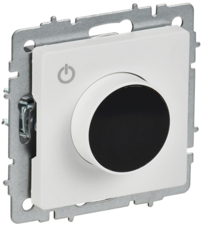 BRITE Термостат электронный с индикацией ТС10-1-БрАБ арктический белый IEK